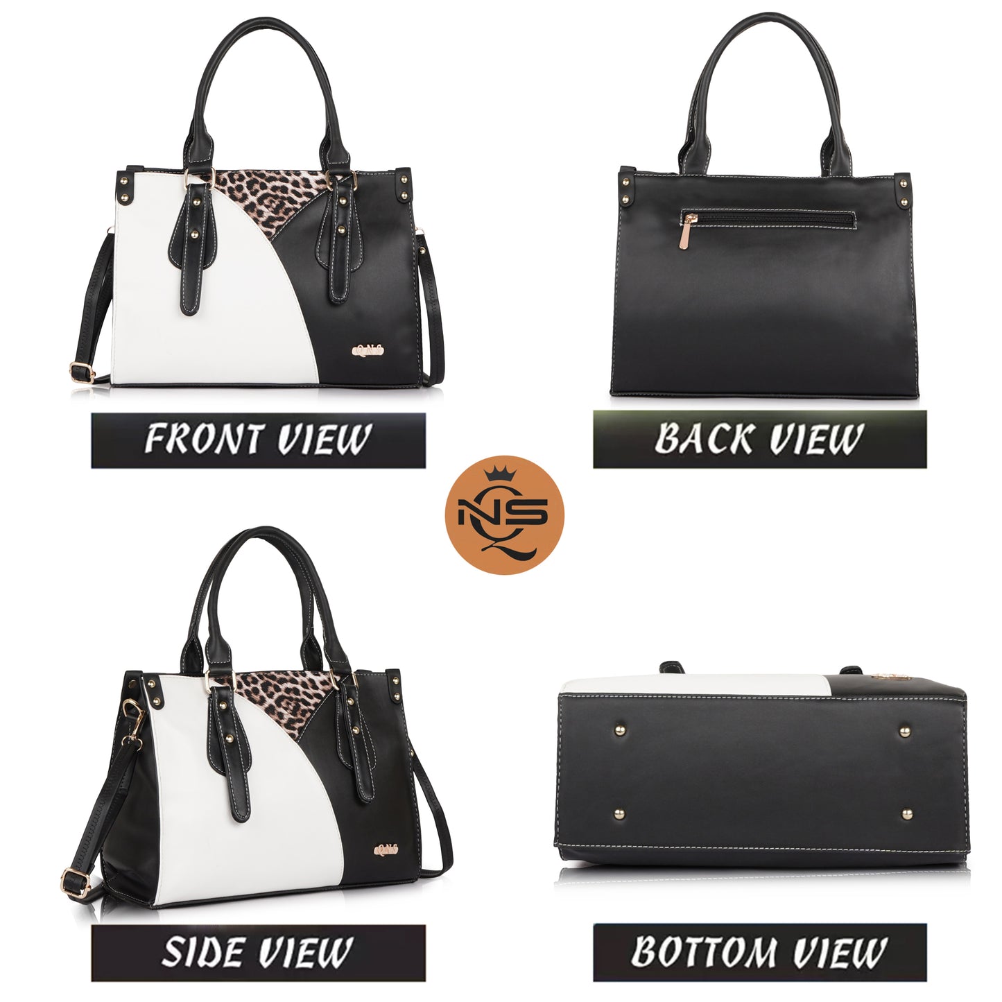 Naira Handbag – Luxe Leopard Panel