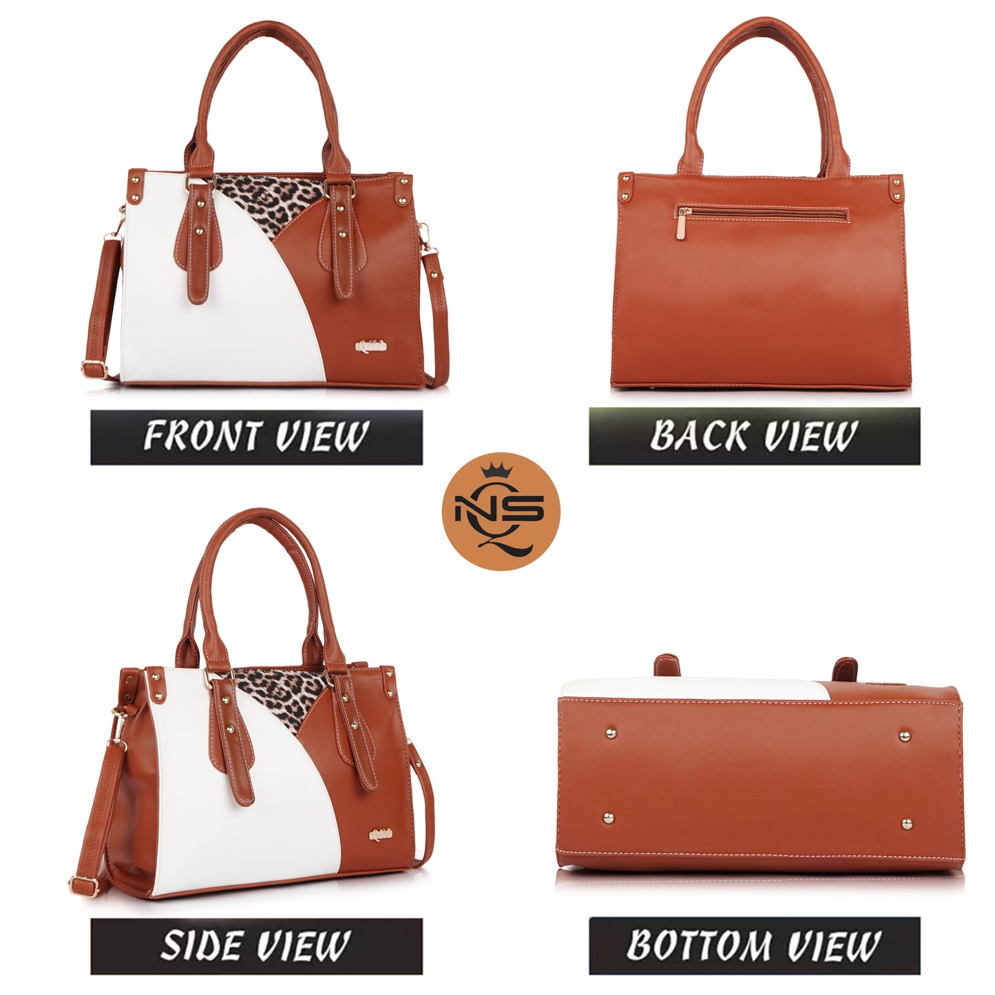 Naira Handbag – Luxe Leopard Panel