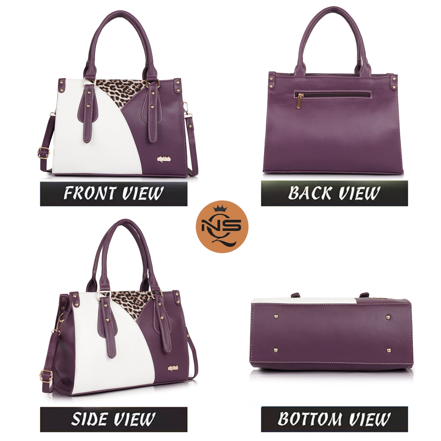 Naira Handbag – Luxe Leopard Panel