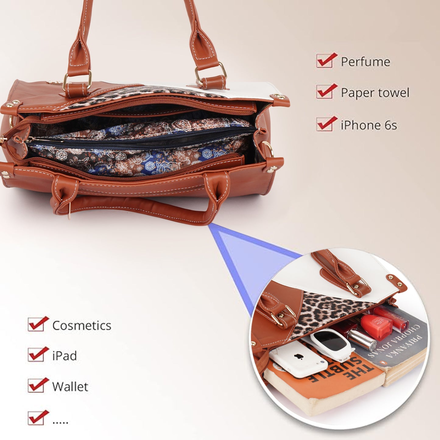 Naira Handbag – Luxe Leopard Panel