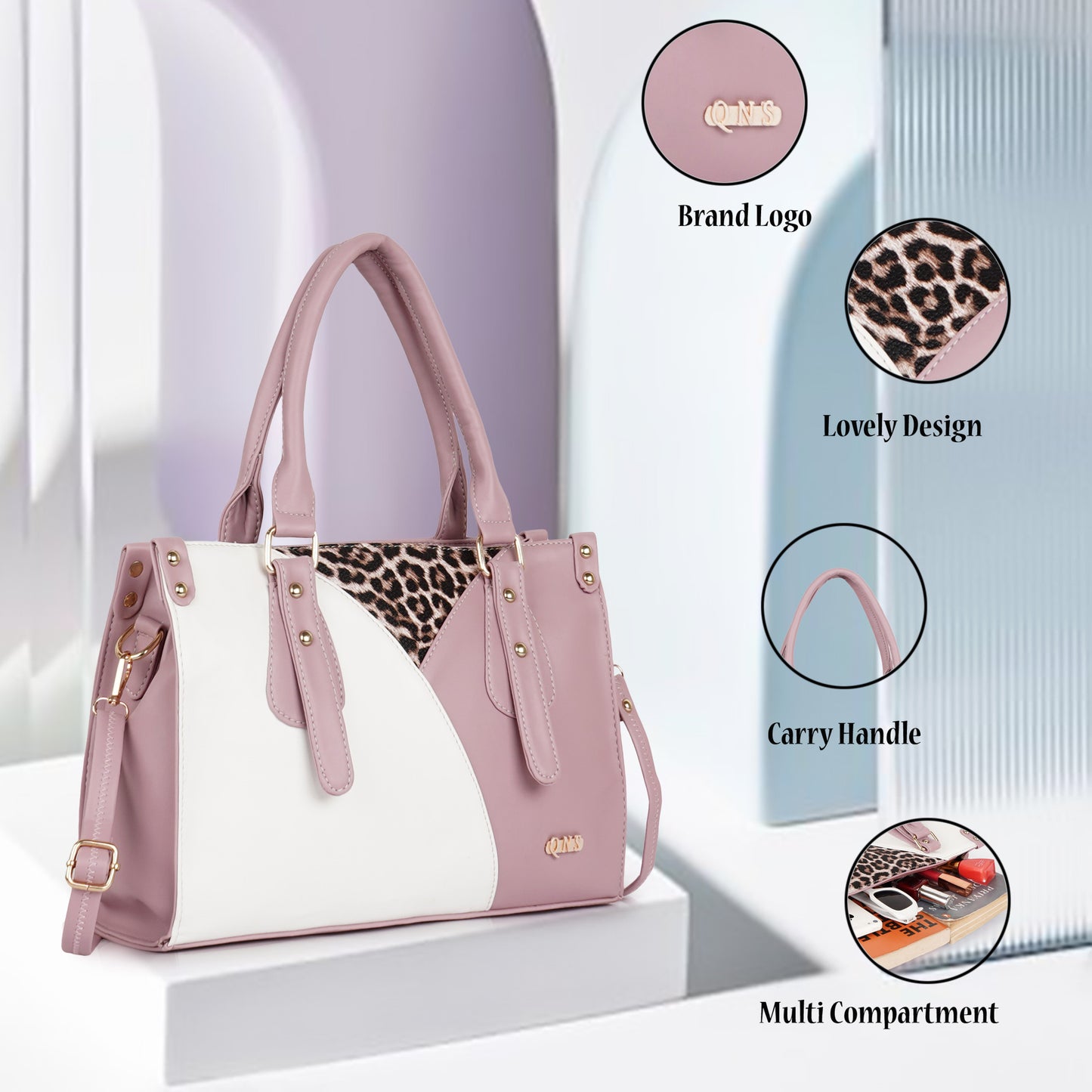Naira Handbag – Luxe Leopard Panel
