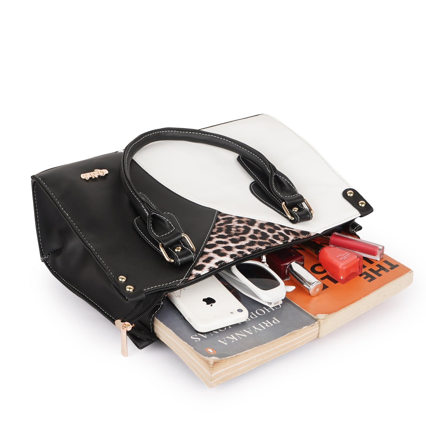 Naira Handbag – Luxe Leopard Panel