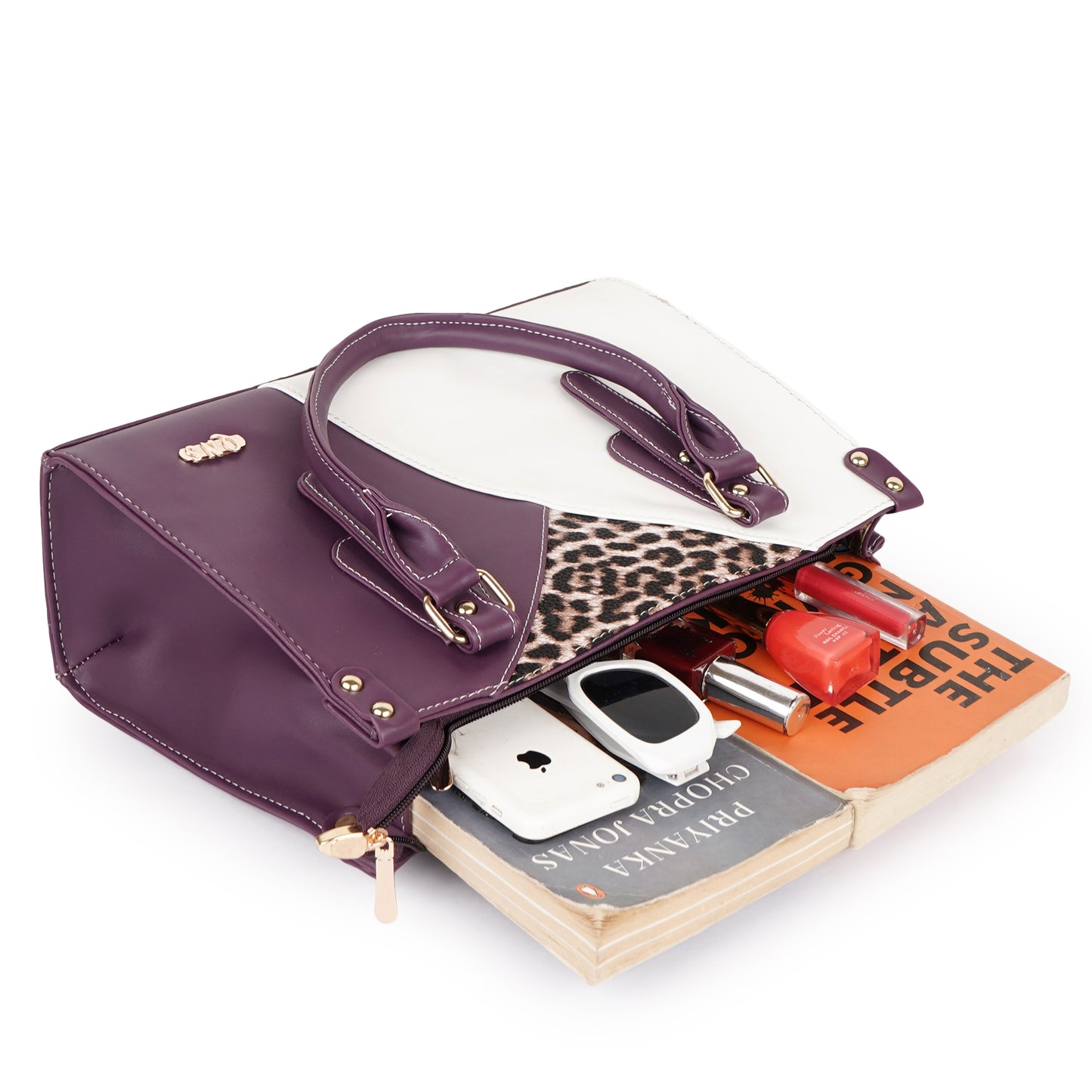 Naira Handbag – Luxe Leopard Panel