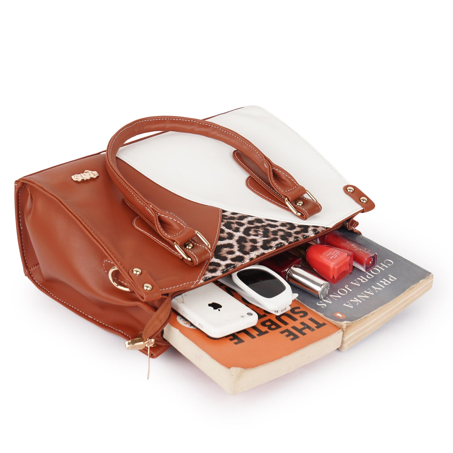 Naira Handbag – Luxe Leopard Panel