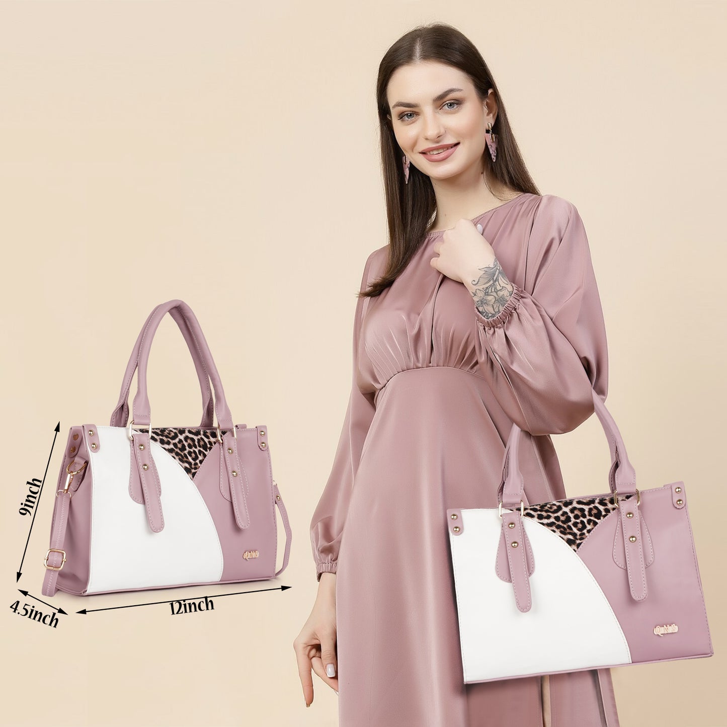 Naira Handbag – Luxe Leopard Panel