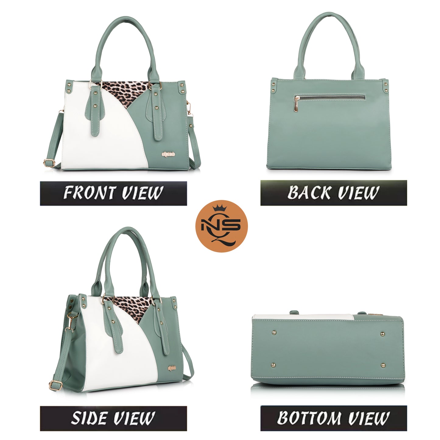 Naira Handbag – Luxe Leopard Panel