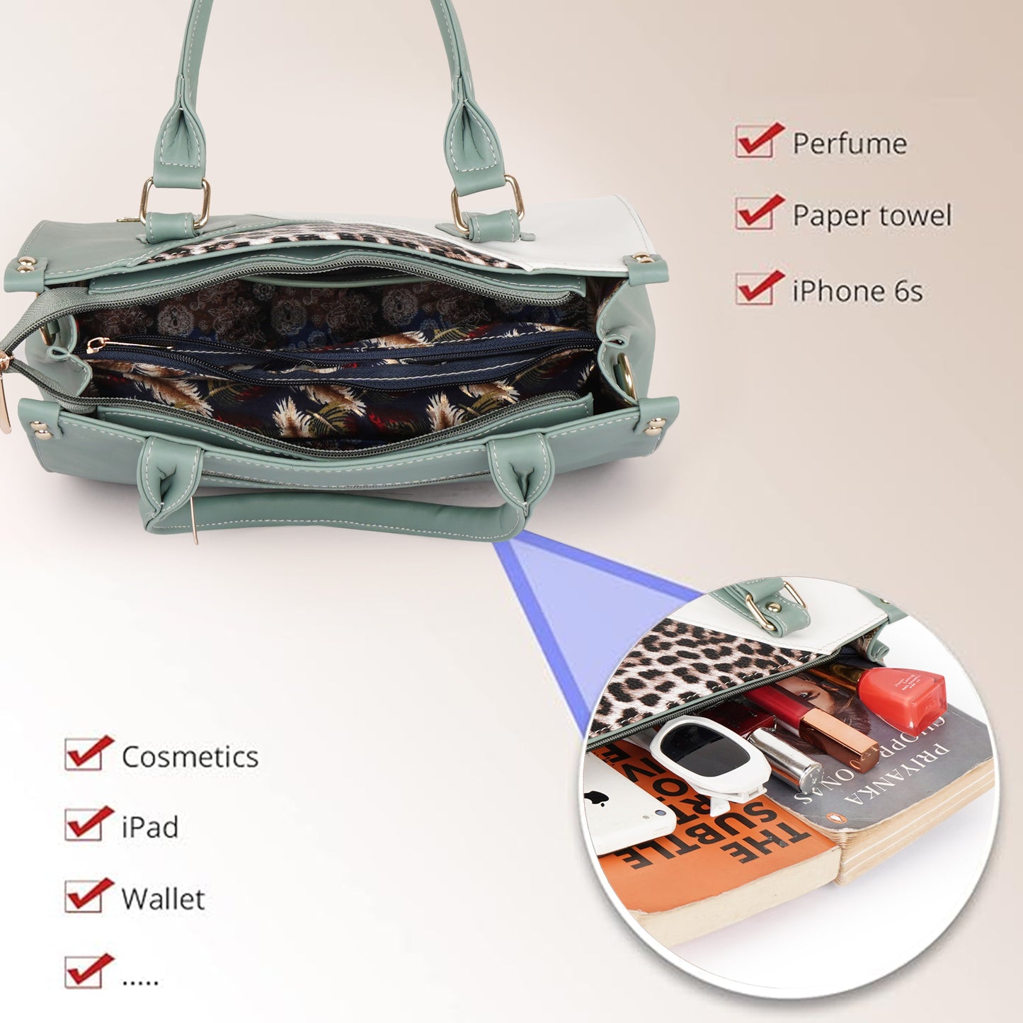 Naira Handbag – Luxe Leopard Panel
