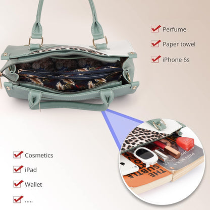 Naira Handbag – Luxe Leopard Panel