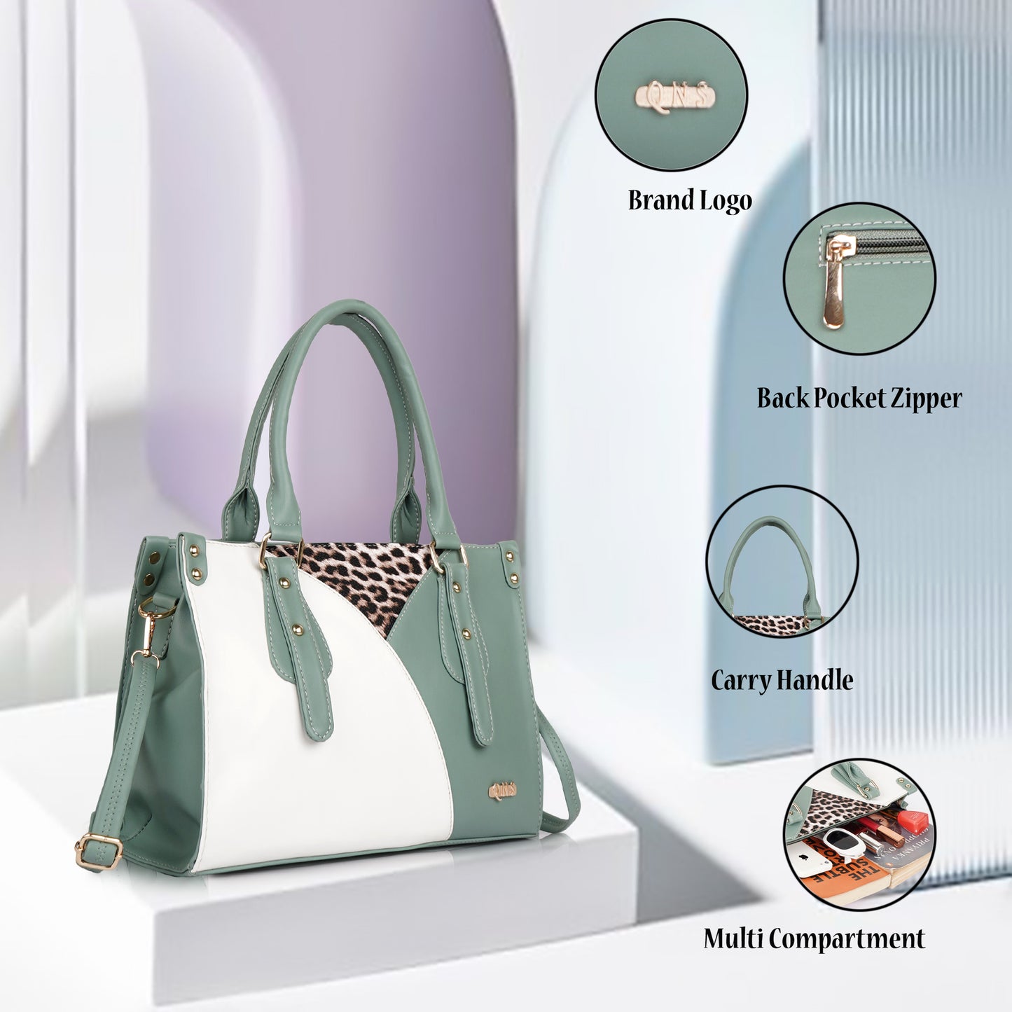 Naira Handbag – Luxe Leopard Panel