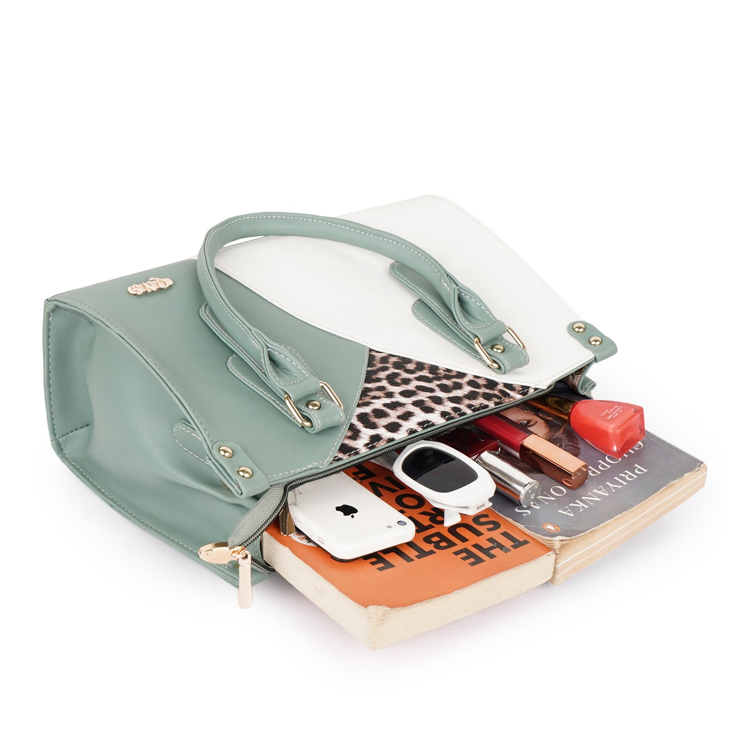 Naira Handbag – Luxe Leopard Panel