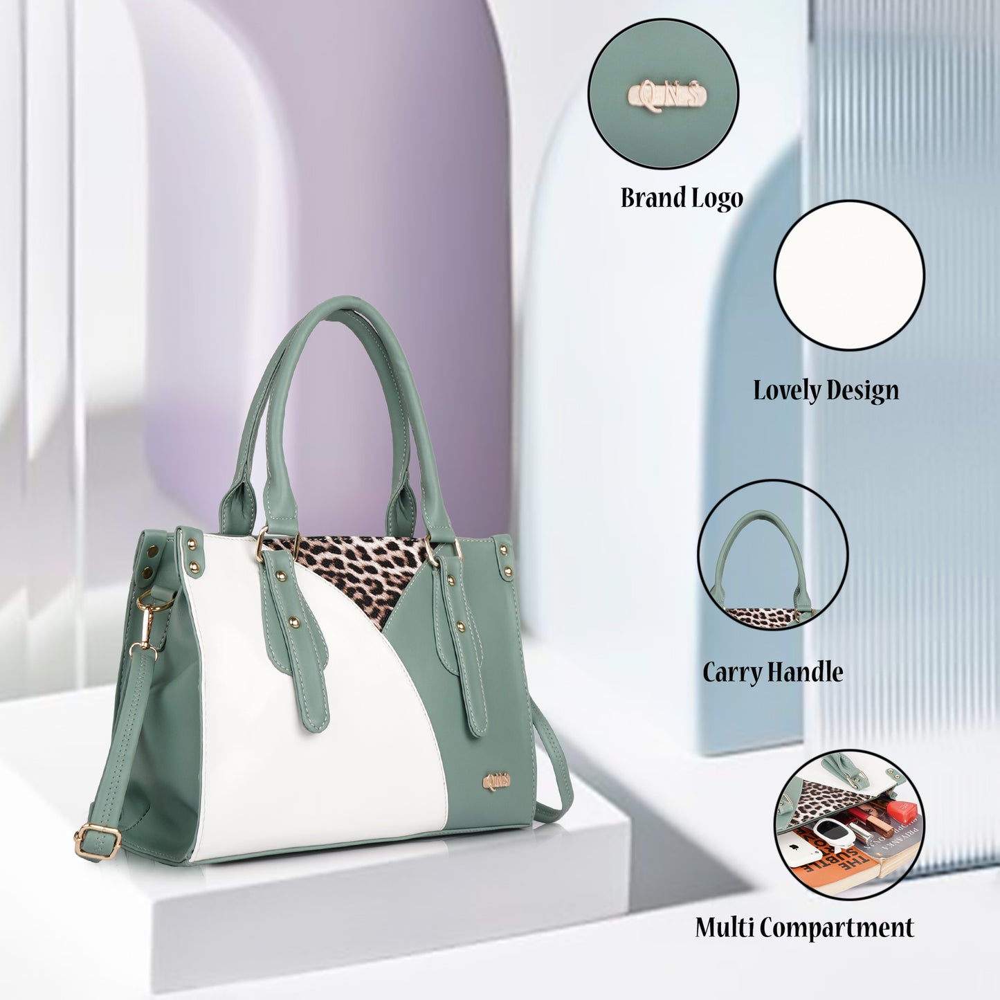 Naira Handbag – Luxe Leopard Panel