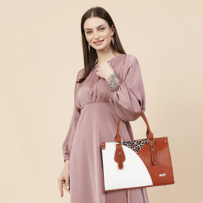 Naira Handbag – Luxe Leopard Panel