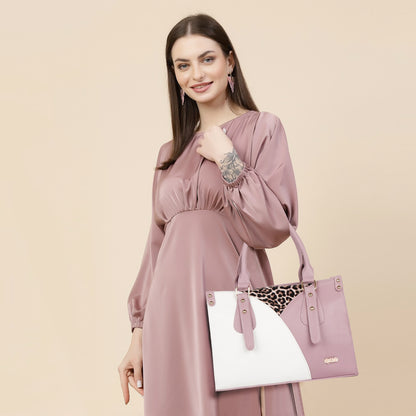 Naira Handbag – Luxe Leopard Panel